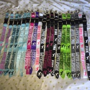 Victoria secret pink lanyards